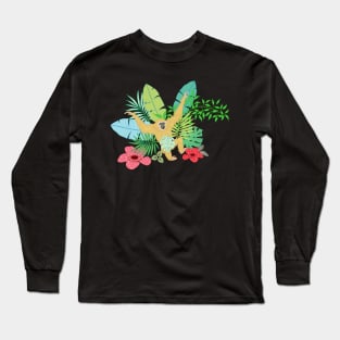 Gibbon in Topical Rainforest CTR001 Long Sleeve T-Shirt